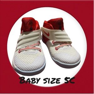 Nike Kyrie II 2 White/University Red-Gym Baby size 5C​